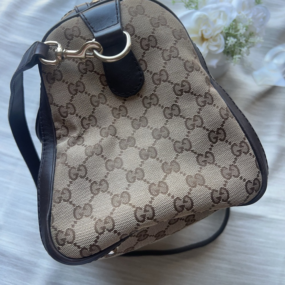 Gucci GG Supreme Medium Boston Bag w/ Strap - Picture 4 of 9